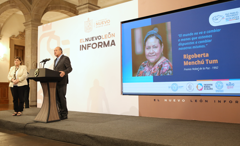 Premios Nobel de la Paz estarán en Monterrey