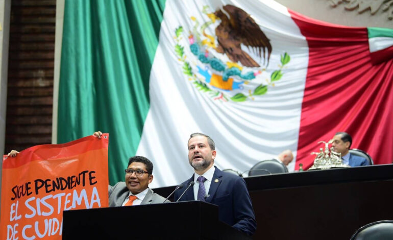 Presenta Raúl Lozano iniciativa del Sistema Nacional de Cuidados para dignificar el trabajo de cuidado en México