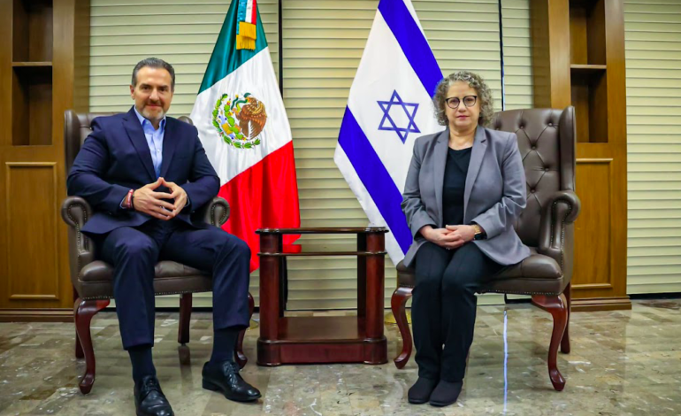 Recibe Adrián de la Garza visita de la embajadora de Israel en México