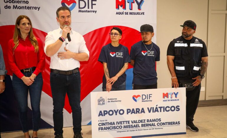Activa DIF Monterrey apoyo a deportistas de Street Soccer