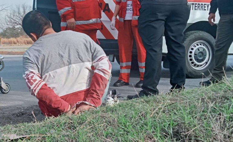 Atacan con bombas molotov a policías de Escobedo