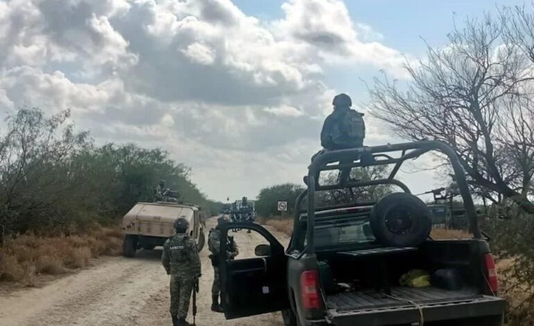 Abate Fuerza Civil NL a cinco malandros tras enfrentamiento en brecha de General Bravo, NL
