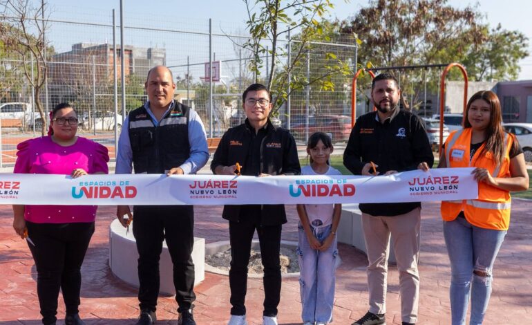 Entrega Alcalde de Juárez primer «Espacio de Unidad» en colonia Vistas del Río