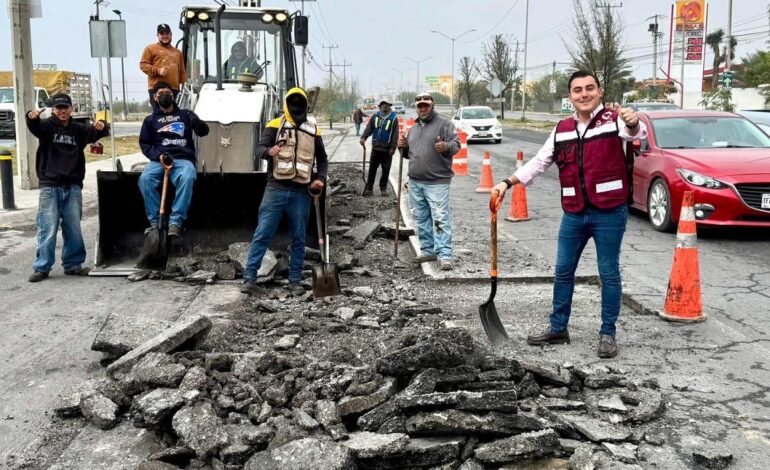 Activa Alcaldía de García mantenimiento a la avenida Lincoln