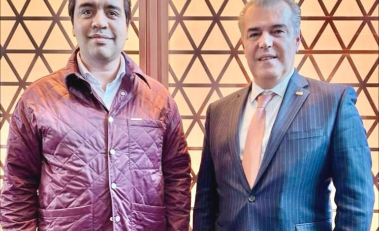 Jesús Nava se reúne con dirigente empresarial y planean crecimiento económico para Santa Catarina