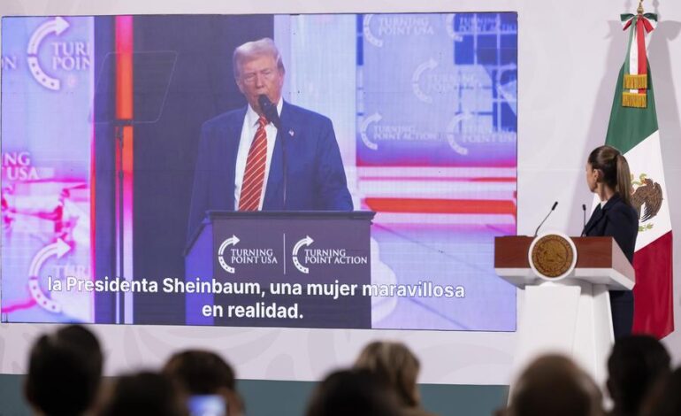 Sheinbaum dice no tener miedo a Trump, pues hay un pueblo que la «respalda»