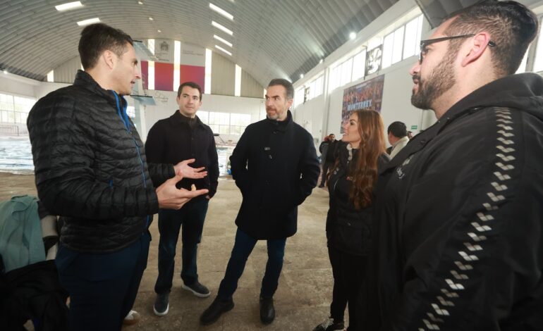 Verifica Adrián de la Garza avance de obras en Ciudad Deportiva