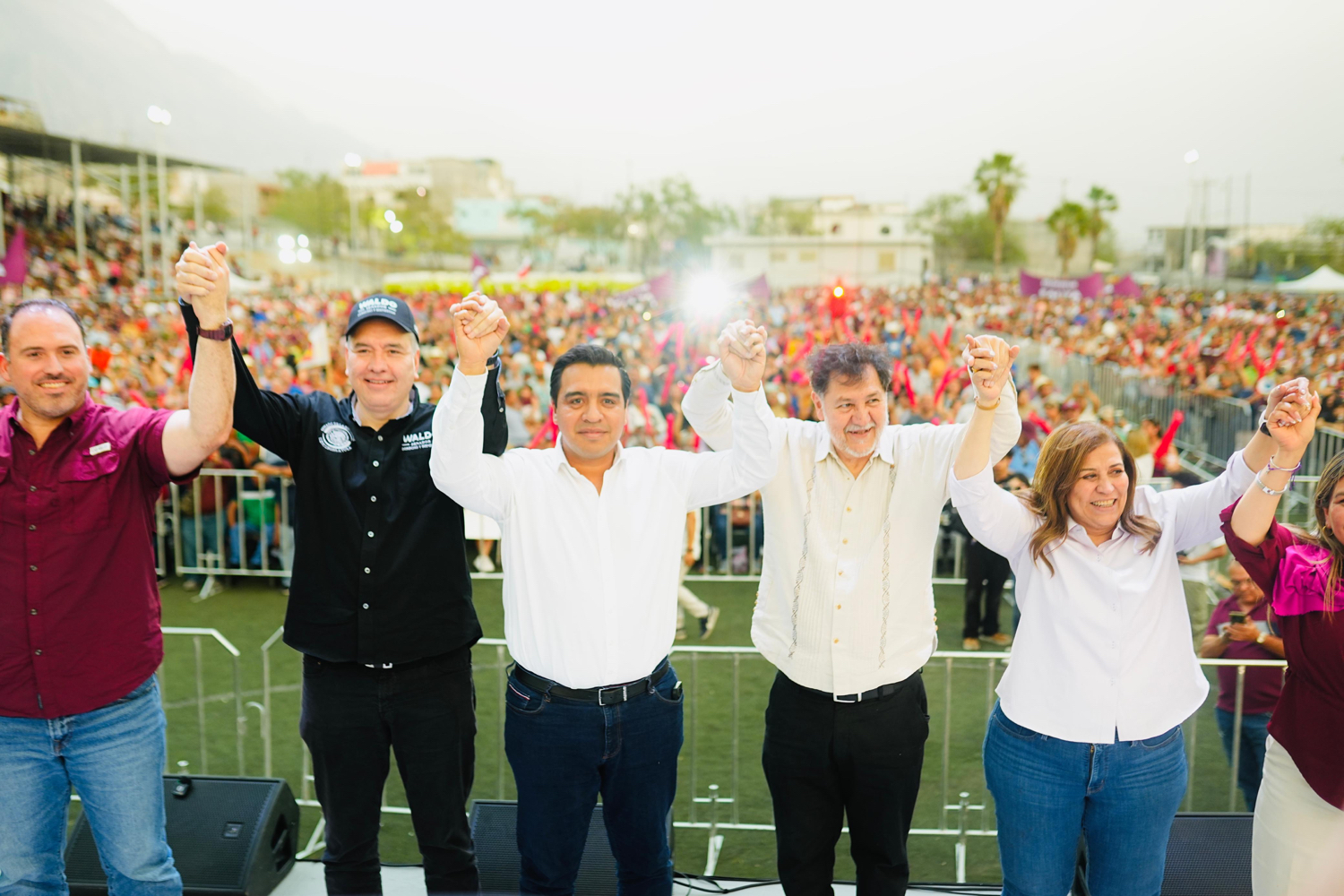 Celebran en Santa Catarina asamblea de la 4T ante 7 mil simpatizantes