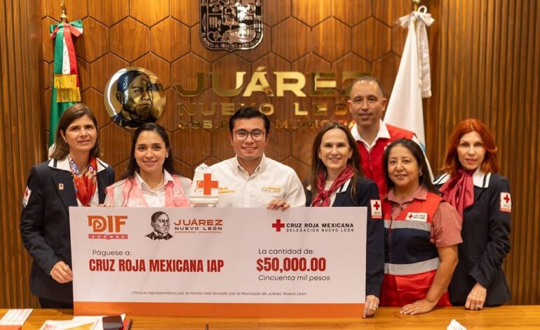Arranca Juárez colecta anual de la Cruz Roja con donativo