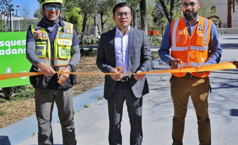 Inaugura Félix Arratia “Arboretum Juárez” en la Plaza Principa