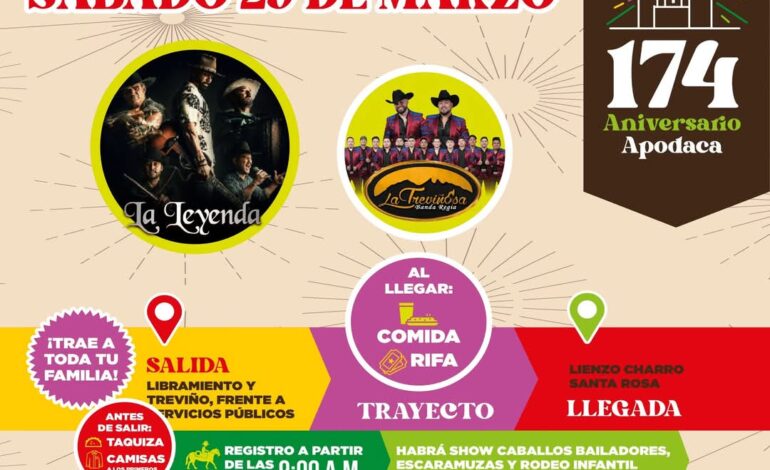 Celebra Apodaca sus 174 años de Fundación