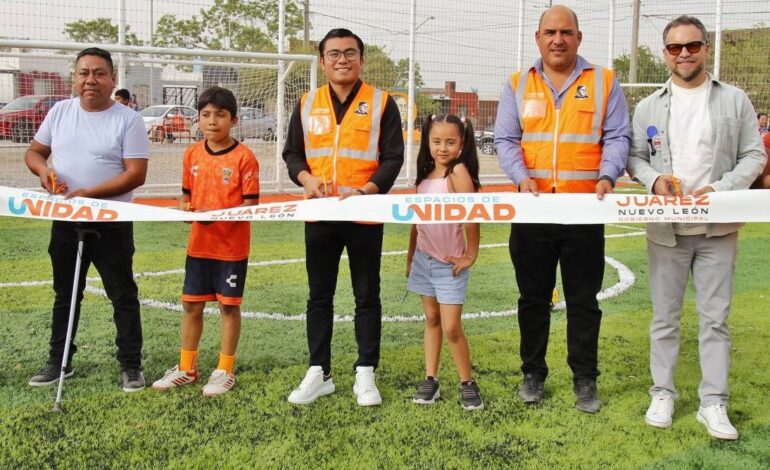 Convierte Juárez, NL, espacio abandonado en Las Lomas en moderno espacio deportivo