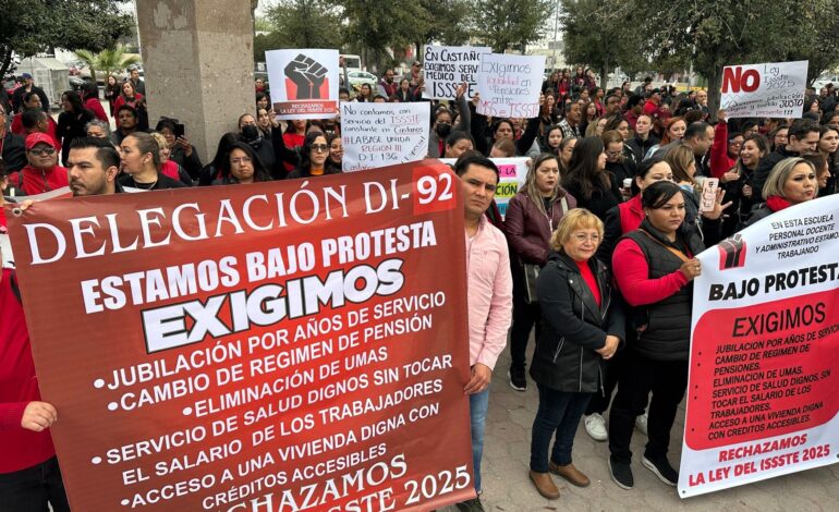 Sheinbaum pausa reforma a ley del ISSSTE tras protestas de maestros
