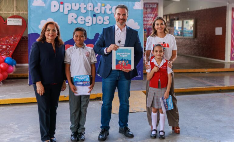 Impulsa Lorena de la Garza voces de la niñez en programa «Diputaditos Regios»