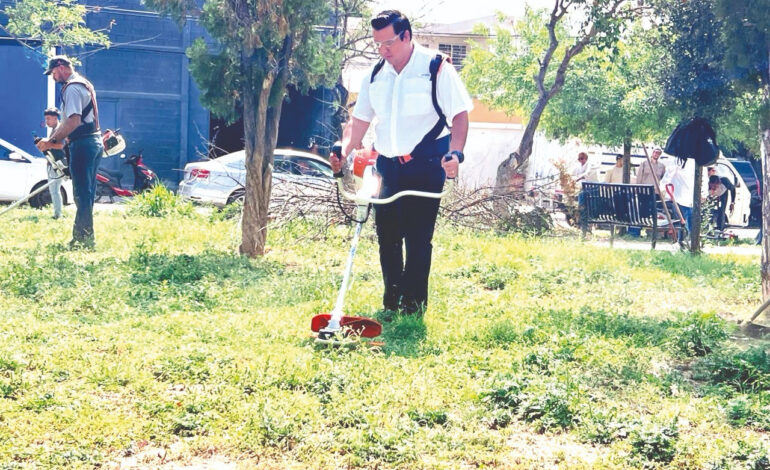 Rescata Jesús Nava espacios públicos en Santa Catarina