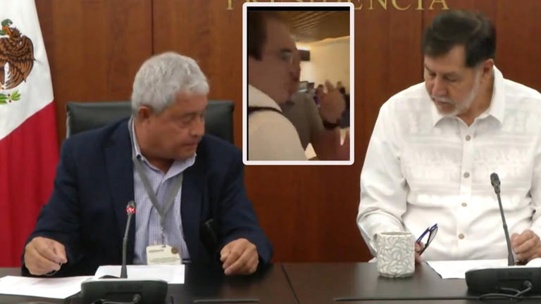 Obliga Noroña a ciudadano dar disculpa pública por ofenderlo en el AICM