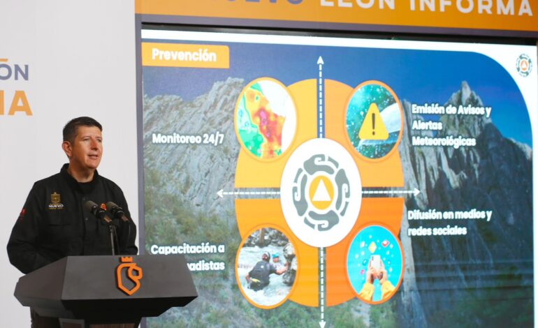 Emite PC NL medidas de prevención ante temporada de lluvias y ciclones