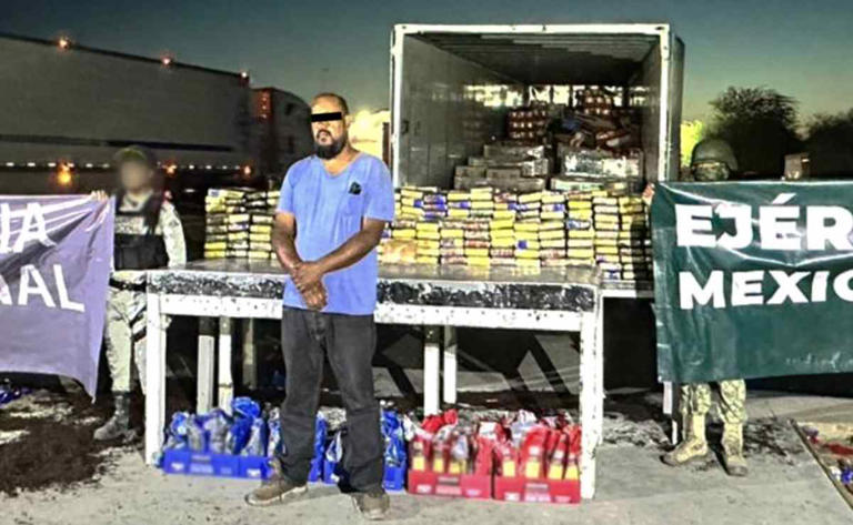Sale de Apodaca, NL, con rumbo a Tijuana; le hayan 701 kilos de coca