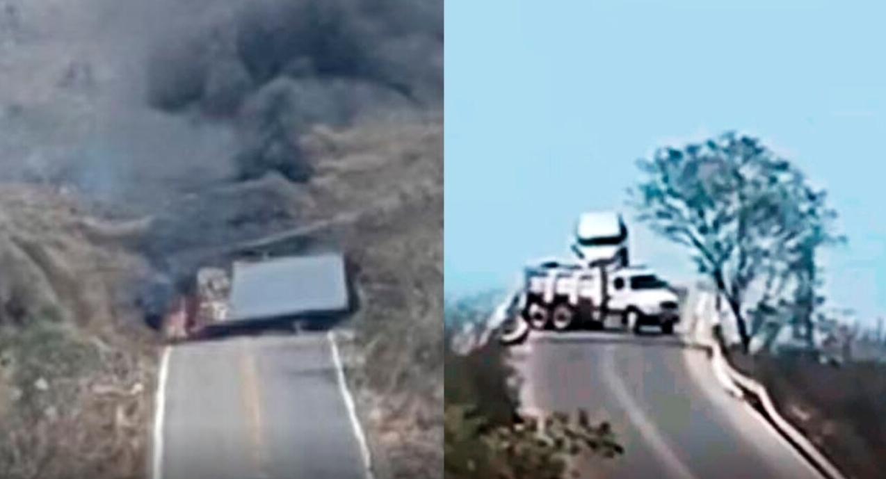 Se reportan ‘narcobloqueos’ y enfrentamientos en el norte y sur de Sinaloa