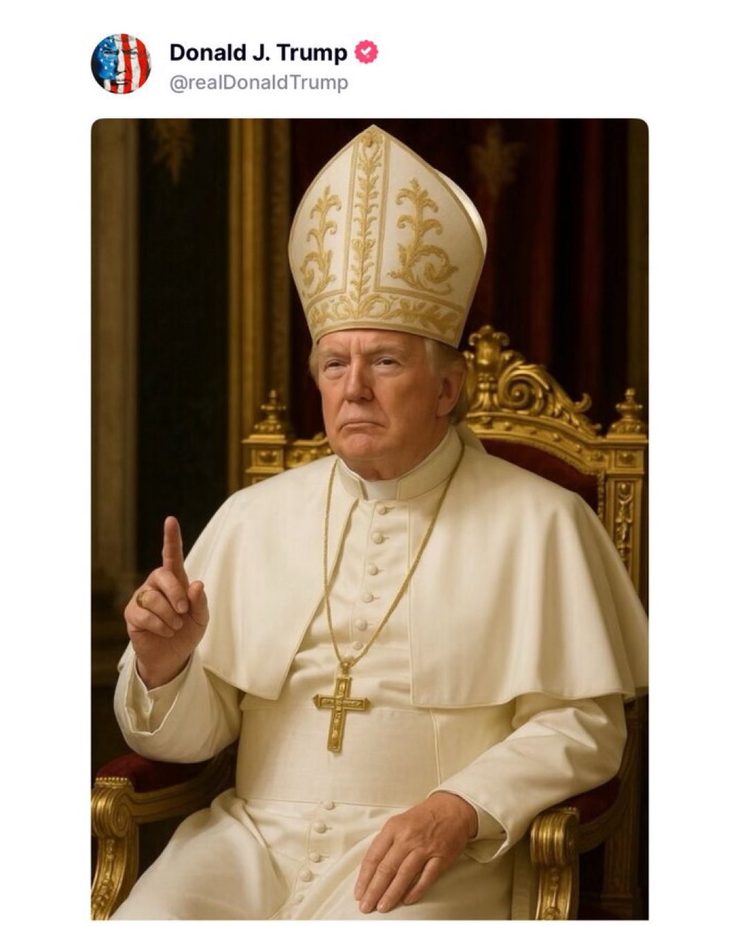 Foto generada con IA de Donald Trump causa controversia entre sus simpatizantes