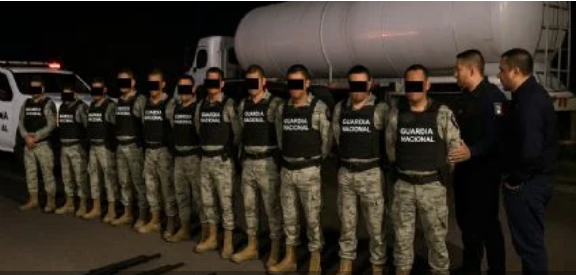 Capturan a 11 elementos de la Guardia Nacional en operativo contra el huachicol