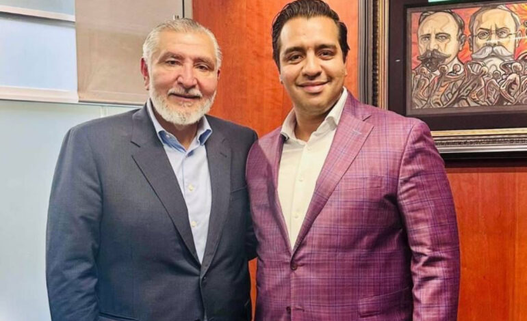 Nava y Adán Augusto acuerdan impulsar a MORENA en NL