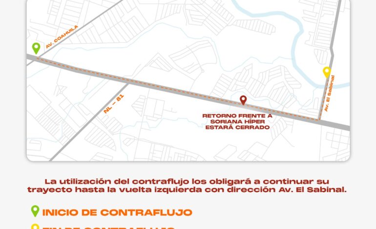 Aplicará Juárez carril de contraflujo vespertino en Avenida Reynosa