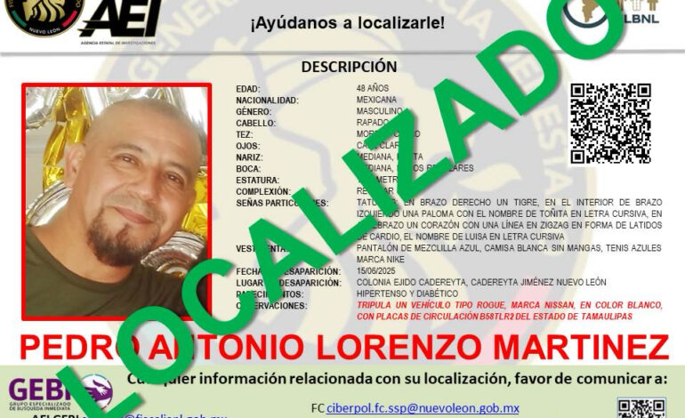 Localizan con vida a los desaparecidos sobre la Autopista Mty-Laredo; los ubican en Los Ramones