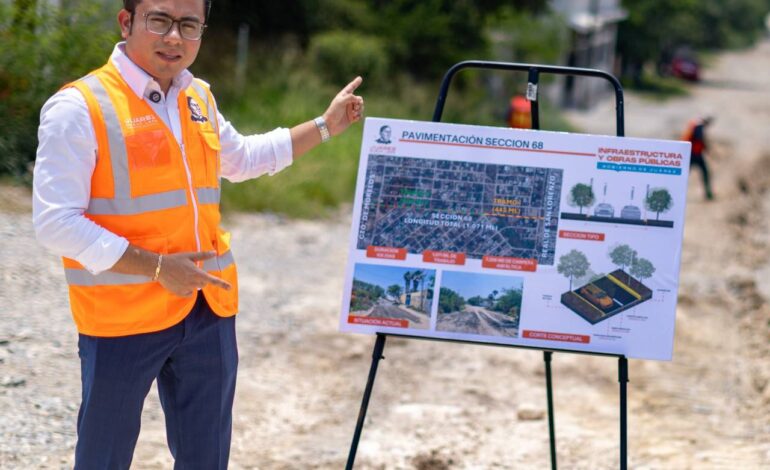 Presenta Félix Arratia plan integral de pavimentación en Juárez