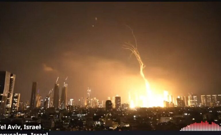 Irán lanza misiles contra Israel en respuesta a ataques a sitios nucleares