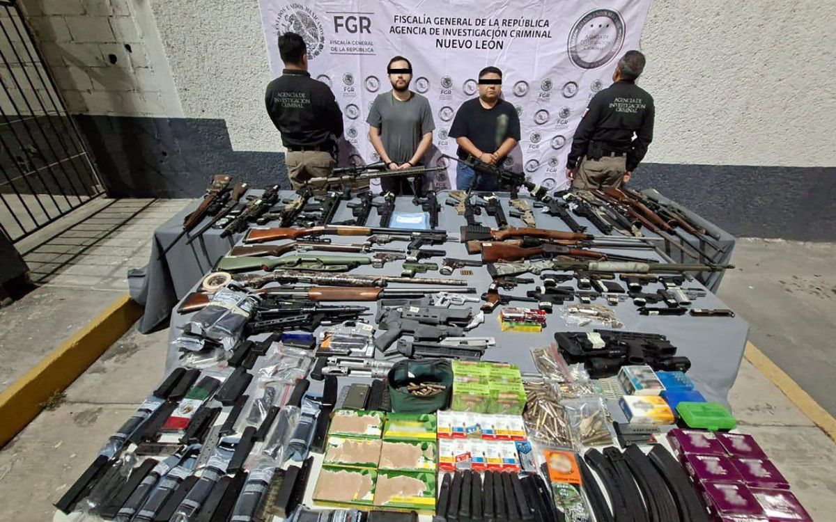 Tenían tres hombres todo un arsenal en Mitras Centro y Cumbres