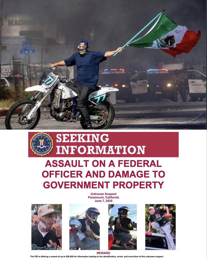 Ofrece el FBI 50 mil dólares por manifestante