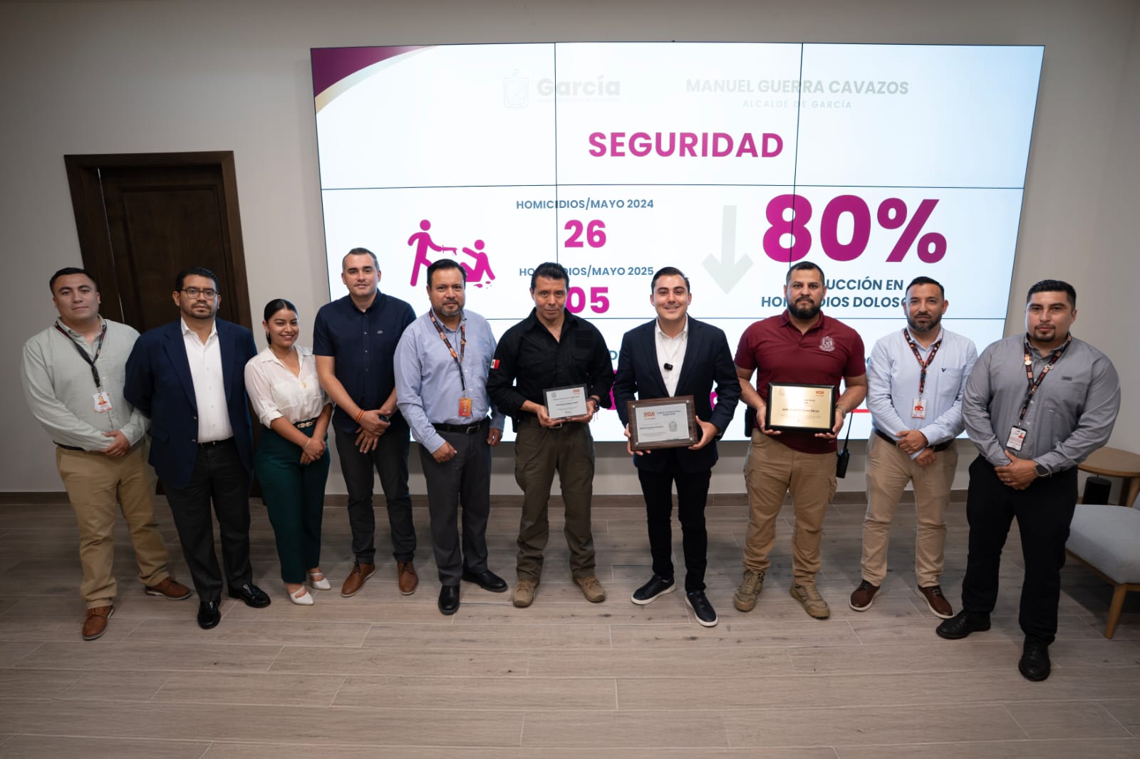 Reconoce empresa a Gobierno de García logro en baja en robos