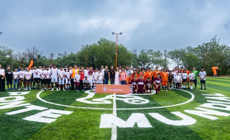 Inaugura Gobernador multideportivo con torneo “Goles por la Inclusión” en Centro Comunitario Estanzuela