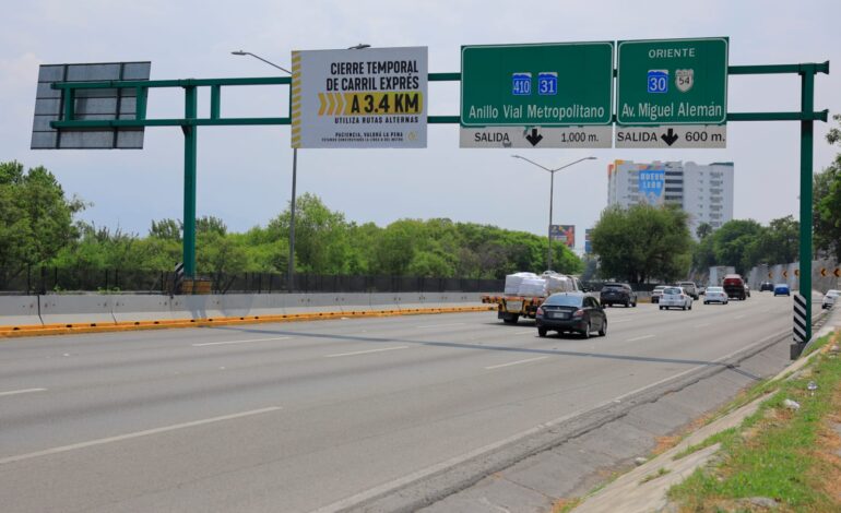 Anuncia Guadalupe carril de contraflujo en Morones Prieto