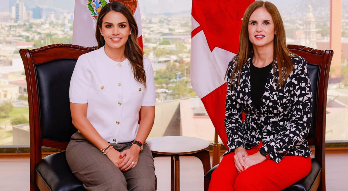 Lorena de la Garza recibe a la Cónsul General de Canadá en Monterrey, Annabelle Larouche St-Sauveur