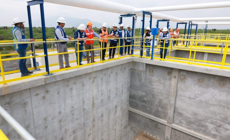 Reportan un 80 por ciento la construcción de la Planta Regeneradora de Agua en El Carmen