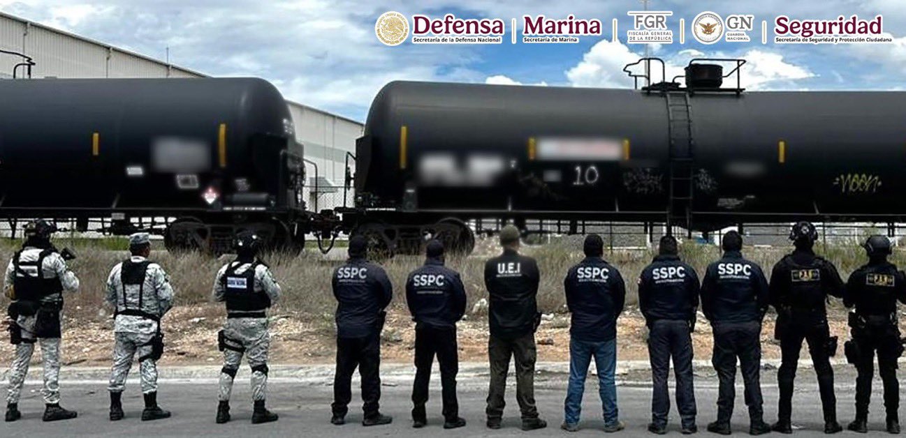 Decomisan 15.5 millones de huachicol fiscal en carrotanques en Saltillo… Claro, sin detenidos