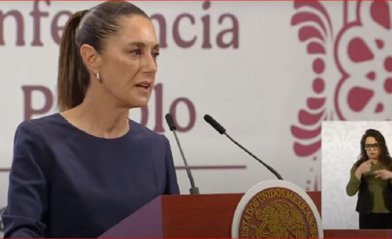 «En México el único que manda es el pueblo «; responde presidenta a Trump