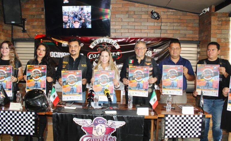 Celebran bikers seguridad en Coahuila con rodada 2025