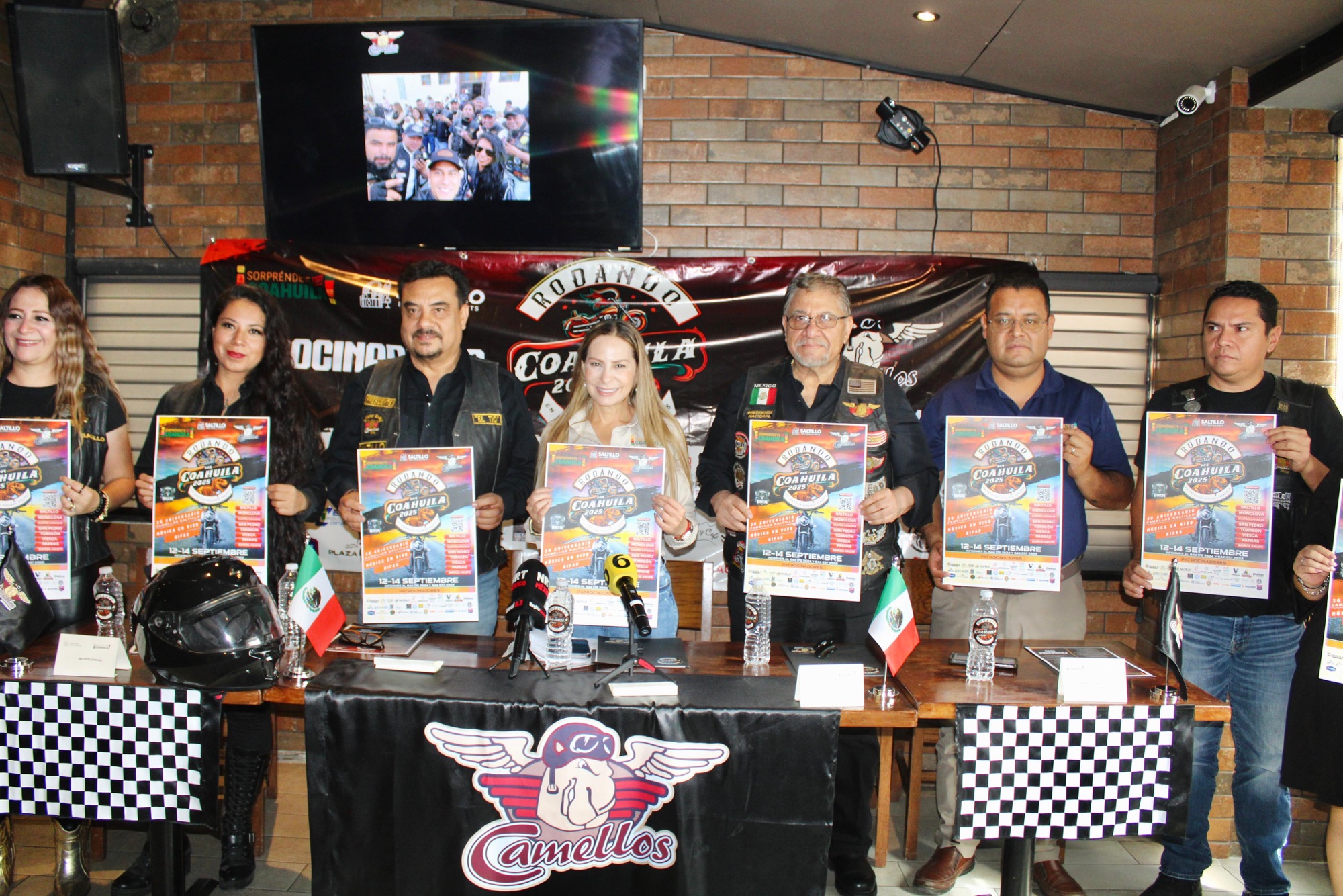 Celebran bikers seguridad en Coahuila con rodada 2025