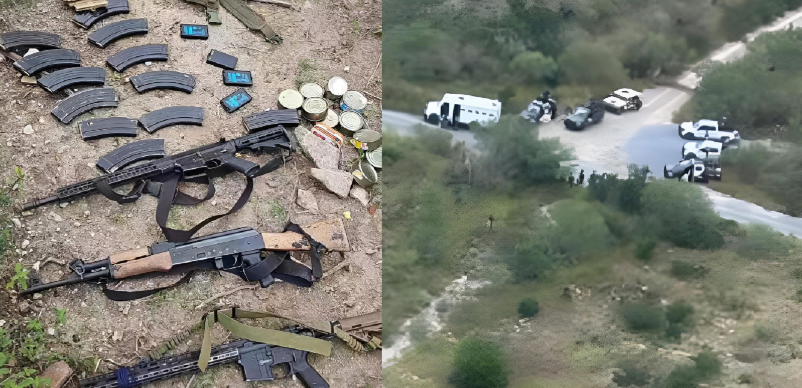 Abate Fuerza Civil NL a 12 malandros en Dr. Coss