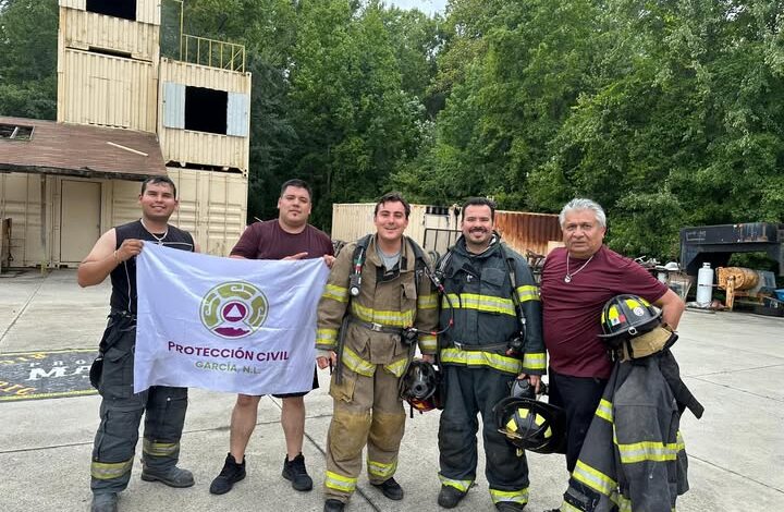 Recibe Protección Civil de García certificación internacional en Carolina del Norte