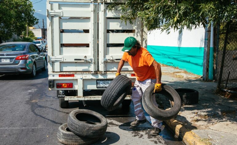 Recolecta Guadalupe más de 44 mil llantas en labores de descacharrización