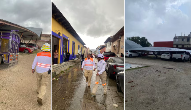Tornados provocan daños en San Cristóbal de las Casas