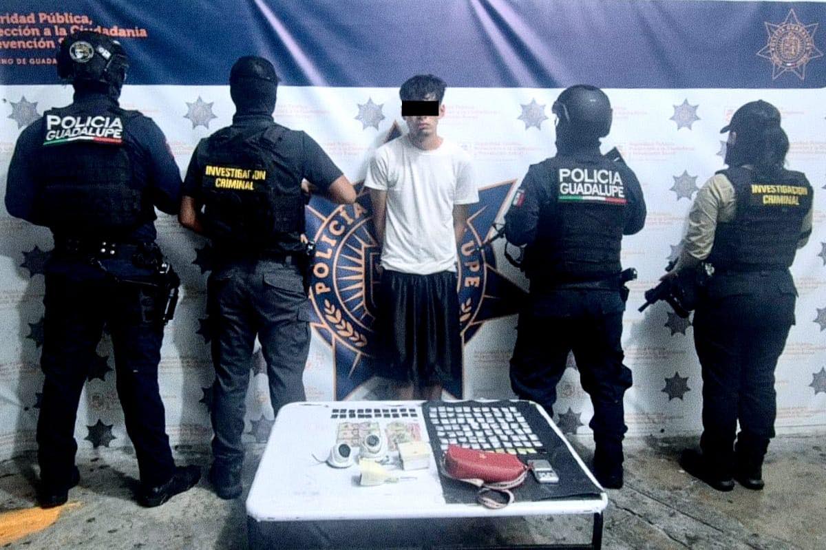 Tenía arraigo domiciliario y lo atoran vendiendo drogas en Guadalupe