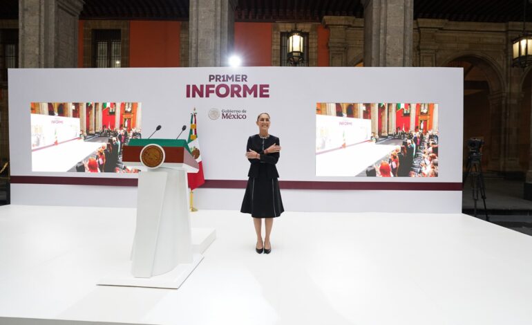 “Vamos bien y vamos a ir mejor”: Claudia Sheinbaum; Primer Informe