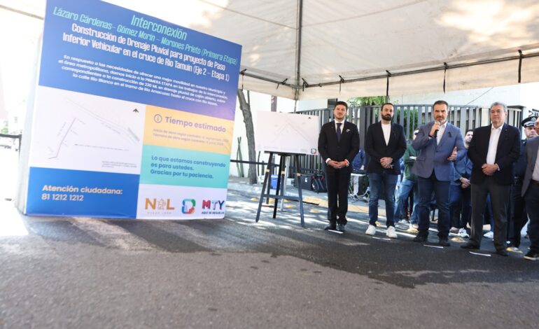 Arrancan primera etapa del proyecto de interconexión vial Monterrey-San Pedro