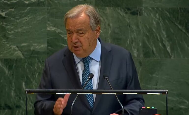 Bajo asedio, los principios de la ONU: António Guterres, Secretario General