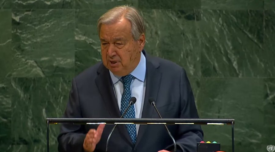 Bajo asedio, los principios de la ONU: António Guterres, Secretario General